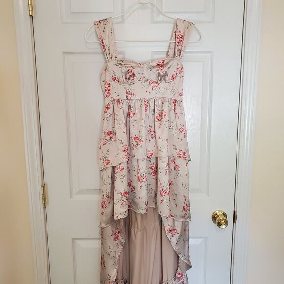 WeWoreWhat Corset High Low Maxi Dress Dainty Floral Size 0 - Picture 5 of 14